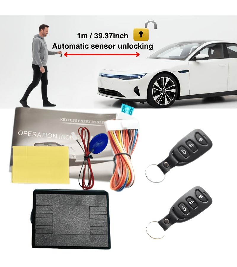 12V Universal Car Keyless Entry Central Locking Remote System Smart Sensing Anti Theft LS004 - Image 4