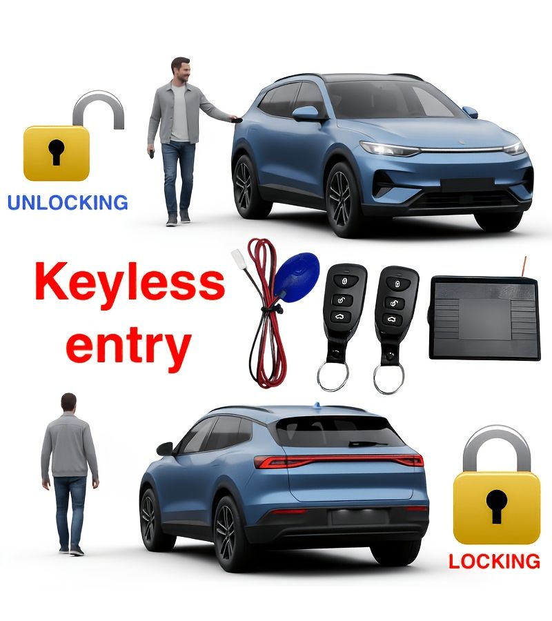 12V Universal Car Keyless Entry Central Locking Remote System Smart Sensing Anti Theft LS004 - Image 5
