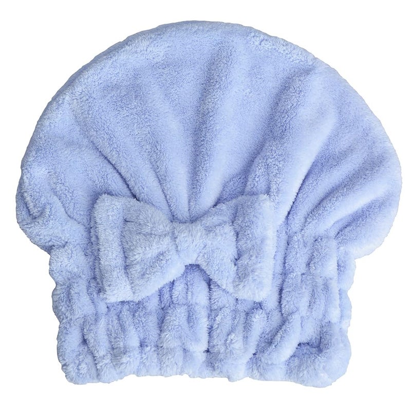 MAYOUTH Microfiber Hair Drying Towels Head wrap with Bow-Knot Shower Cap Hair Turban hairWrap Bath Cap for Curly Long & Wet Hair Gift for Women 2pack - Image 3