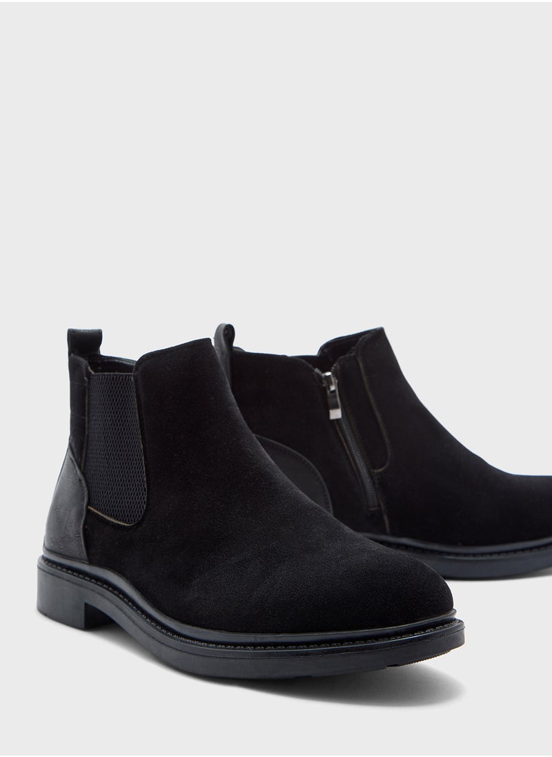 Robert Wood Suede Chelsea Boots  - Image 4