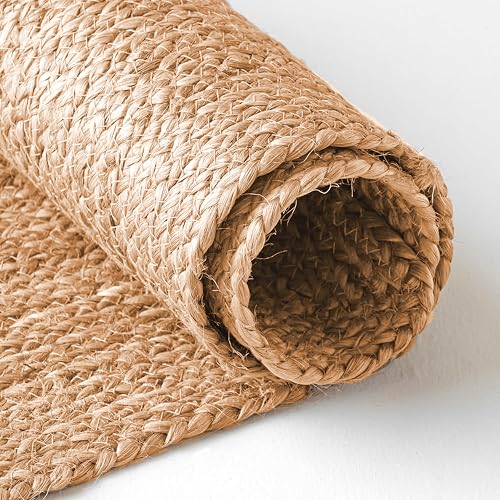 Goroly Home Reversible Jute Braided Table Runner - Farmhouse Burlap, Natural, Organic Eco-Friendly Rustic Vintage Dining - 13x36 Inch - Image 5