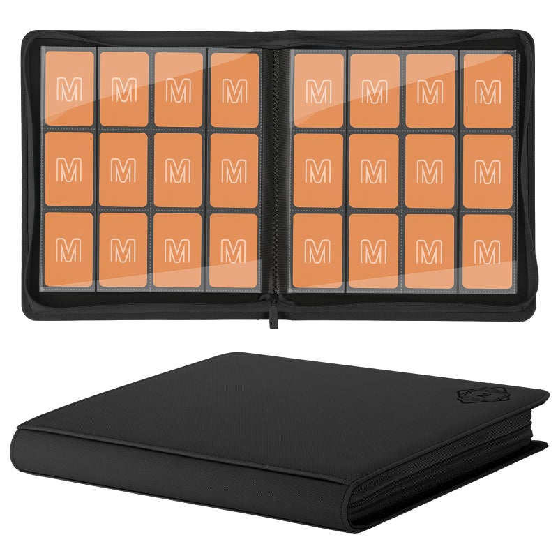 MOSLA Premium Card Binder 12 Pocket for 720 Pockets Trading Card Binder PU Zipper Card Collection Album Sturdy SideLoading Card Book Holder for MTG TCG Game Cards Sports Cards - Image 2