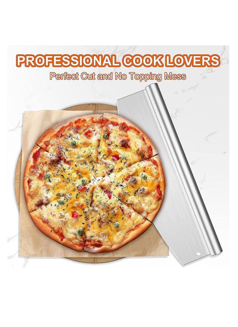 Premify 14 inches Pizza Cutter Little Ultra Sharp Stainless Steel Pizza Cutter Pizza Slicer for all Types of Flatbreads Brownies  - Image 2