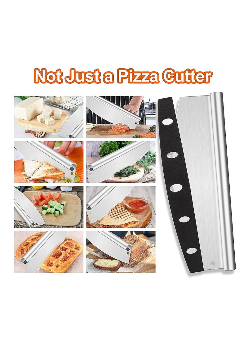 Premify 14 inches Pizza Cutter Little Ultra Sharp Stainless Steel Pizza Cutter Pizza Slicer for all Types of Flatbreads Brownies  - Image 4