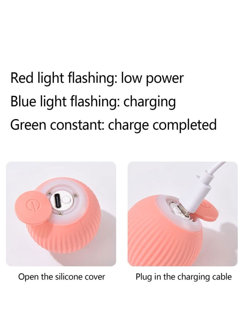 Interactive Cat Ball Toy Intelligent Indoor Automatic Moving Ball Puzzle Dispel Boredom USB Charging Pet Toy - Image 5