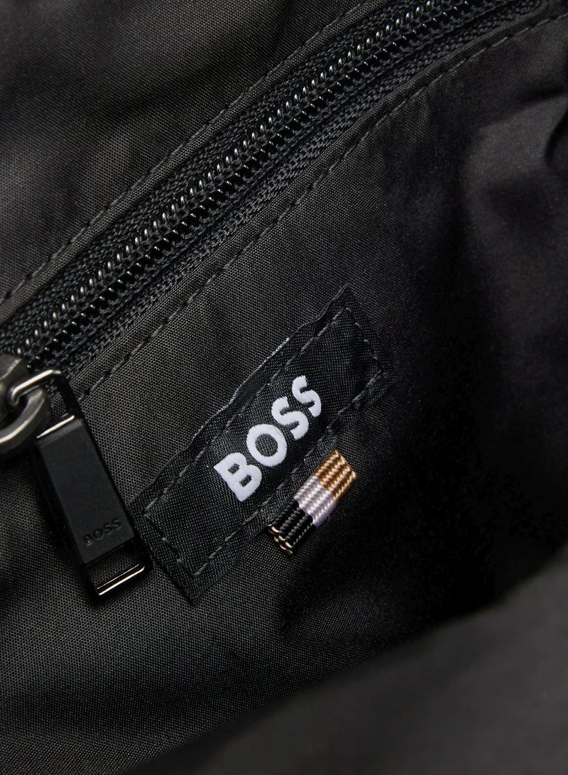 BOSS Black Crossbody bag in structured fabric with raised logo for Men | Best Price UAE