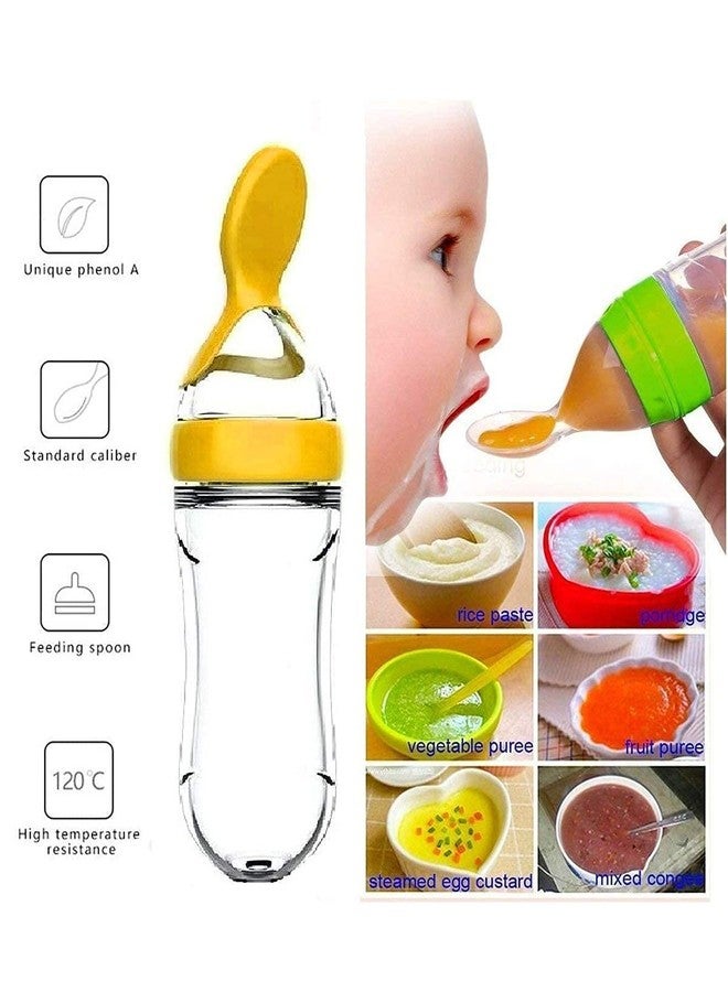 First Trend Newborn Baby Toddler Cereal, Rice Paste Feeding Milk Bottle Food Feeder & Baby Fruit Nibbler Soother & Silicone Teether (Combo Pack of 3) - Image 5