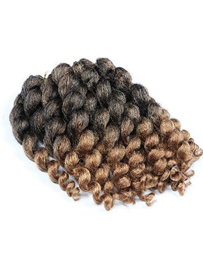 Sharopul Crochet Braids Hair 2X Ringlet Wand Curl 3 Packs 8 inch Jamaican Twist Braiding Hair extension freetress crochet Hair (1B/27) - Image 3