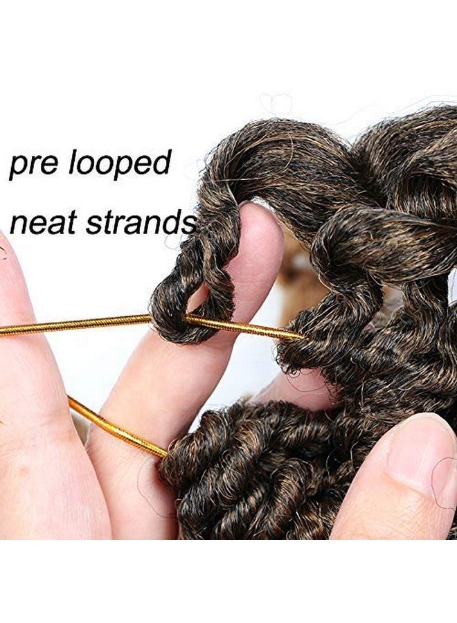 Sharopul Crochet Braids Hair 2X Ringlet Wand Curl 3 Packs 8 inch Jamaican Twist Braiding Hair extension freetress crochet Hair (1B/27) - Image 5