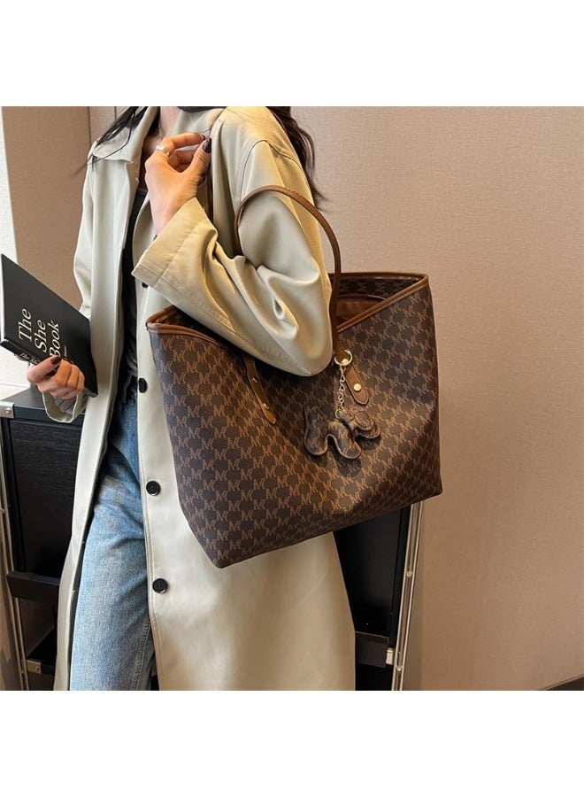 Women's 16-Inch Laptop Tote Bag, Leather Computer Office Shoulder Crossbody Handbag, Large Capacity with Premium Texture - Image 3