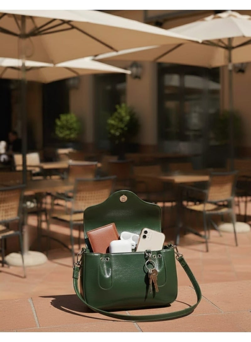 شنطة جلد حريمي أنيقة وسادة تناسب كل الإطلالات - Image 4