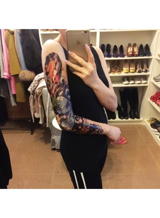 DaLin Temporary Tattoo تاتو مؤقت كبير جداً من دا لين - أكمام تاتو كاملة ونصف للرجال والنساء 20 ورقة - Image 5