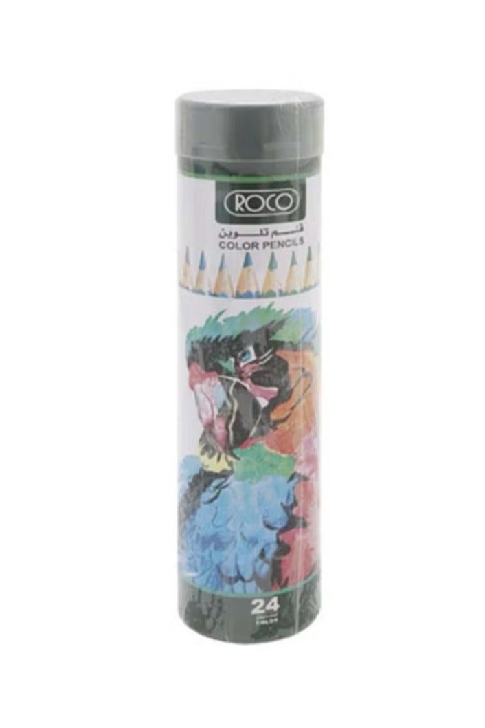ROCO 24-Piece Color Pencil Set Multicolour - Image 1