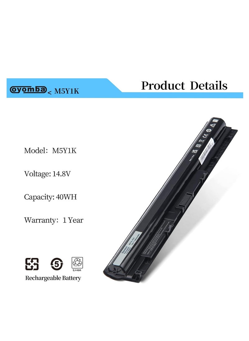 Generic M5Y1K Laptop Battery for Dell Inspiron 14 15 3451 3452 3458 3551 3552 3558 3462 3465 5451 5452 5455 5458 5459 5551 55551 55552, Latitude 3 555555551 5552, 55552, Latitude 555552,  - Image 2