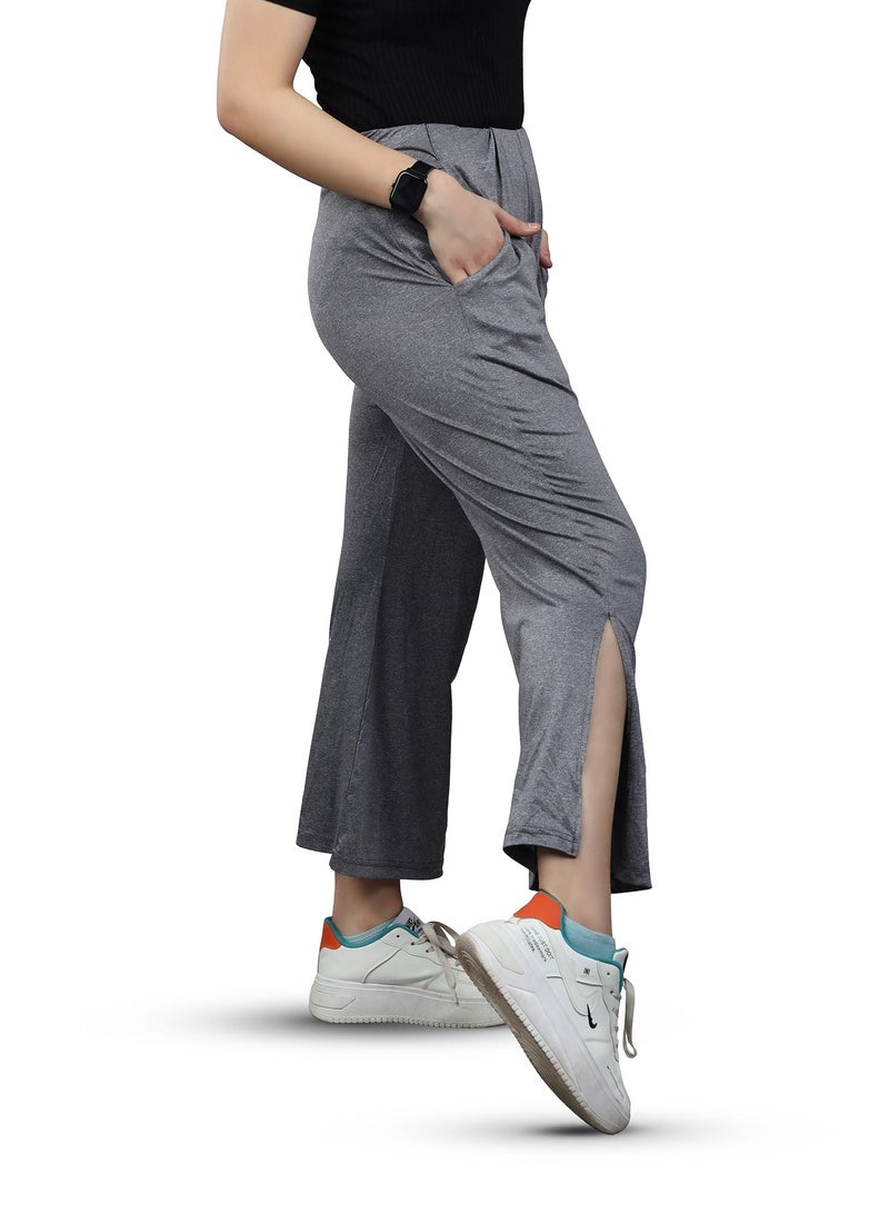 FLUSH Flush Women's Wide Leg Loose Sweatpants With Comfy Elastic, High-Waisted Palazzo Relaxed Yoga Pant With Pockets  - Image 1