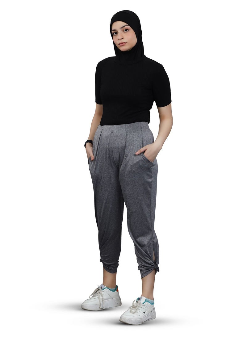 FLUSH Flush Women's Wide Leg Loose Sweatpants With Comfy Elastic, High-Waisted Palazzo Relaxed Yoga Pant With Pockets  - Image 3