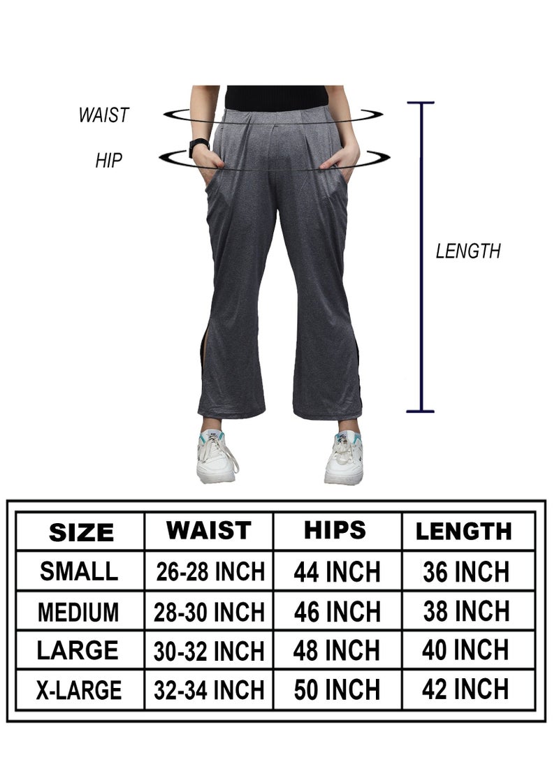 FLUSH Flush Women's Wide Leg Loose Sweatpants With Comfy Elastic, High-Waisted Palazzo Relaxed Yoga Pant With Pockets  - Image 5