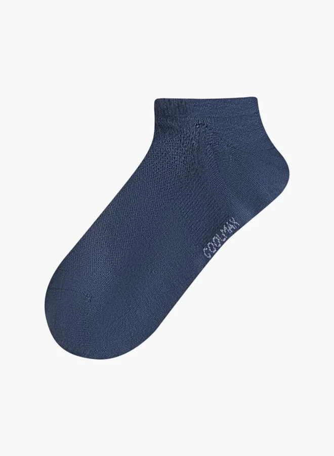 داش جوارب رجالية بطول الكاحل بطبعة شعار - عبوة من  قطع