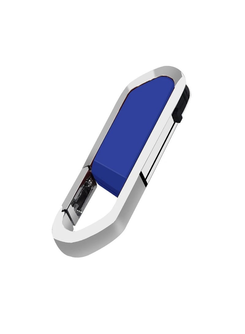 USB Flash Drive, Portable Metal Thumb Drive with Keychain, USB 2.0 Flash Drive Memory Stick, Convenient and Fast Pen Thumb U Disk for External Data Storage, (1pc 4GB Blue) - Image 1