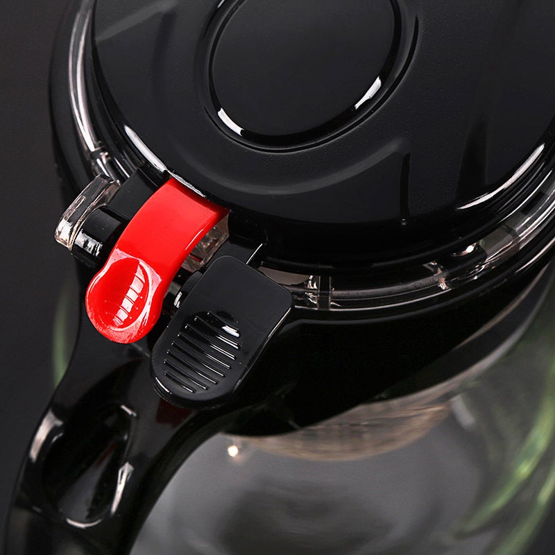 One-Click Tea-Water Separation Elegant Cup, High-Temperature Resistant Tea Set, Press Teapot, Glass Household Elegant Flower Teapot, Tea Brewing Pot - Image 5
