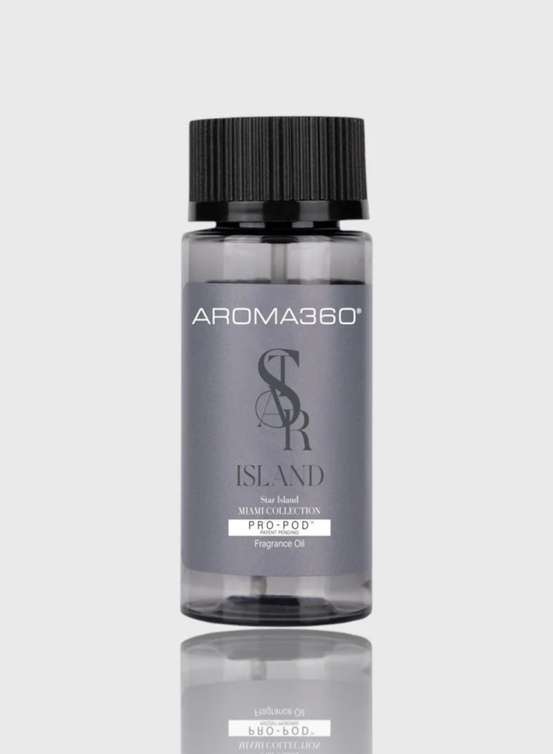 أروما 360  Star Island Pro-Pod Oil Blend - Hotel Inspired for Luxury Essential Oil Diffusers - Aromatherapy Scent Diffuser Oil - Pink Champagne, Davana Flowers, and Rosewood - 500 mL, 16.9 fl oz