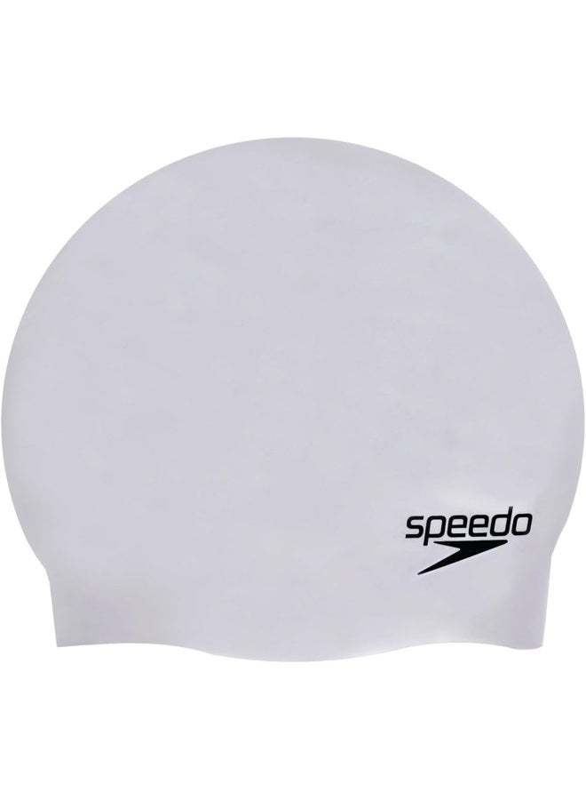 Speedo Speedo Unisex Moulded Silicone Swim Cap - Grey | Premium Swimwear & Swimming Accessory by Speedo for Training, Fitness and Recreational Use - Premium Swimming Hats for Performance, Durability and Everyday Use - Image 1