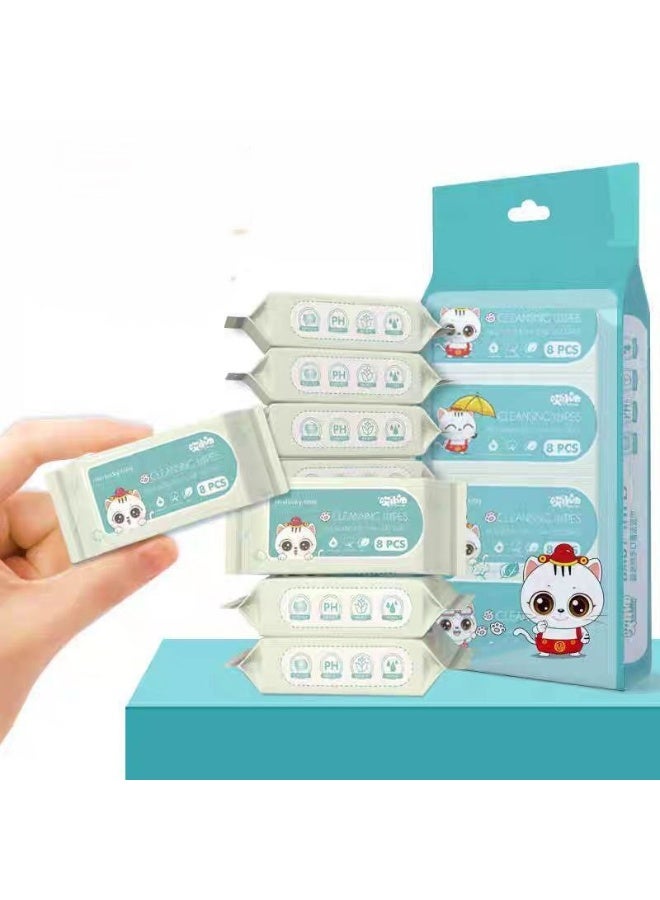 Easy Lock Daily Use Wipes Pack, 64 wipes divided into 8 small packs - Image 3