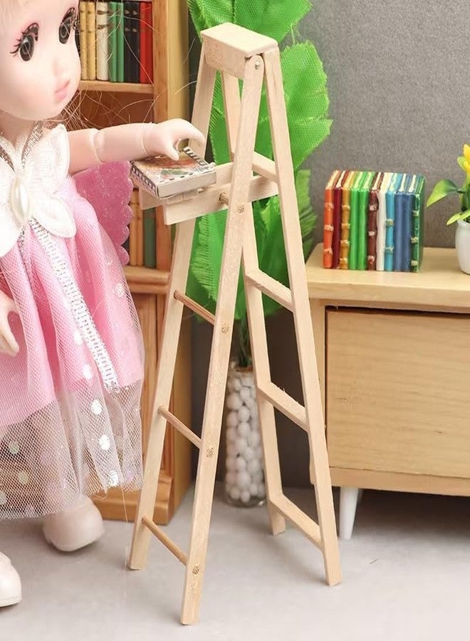 GOUDOGEDC 1/12 Miniature Step Ladder Dollhouse Furniture Accessories, Décor, Decorations - Image 3