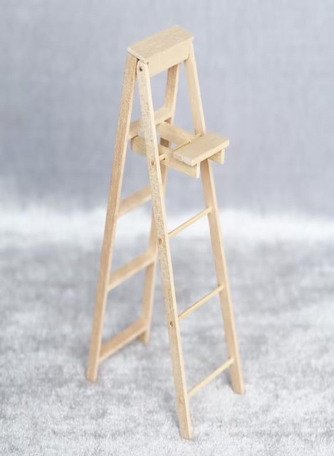 GOUDOGEDC 1/12 Miniature Step Ladder Dollhouse Furniture Accessories, Décor, Decorations - Image 2