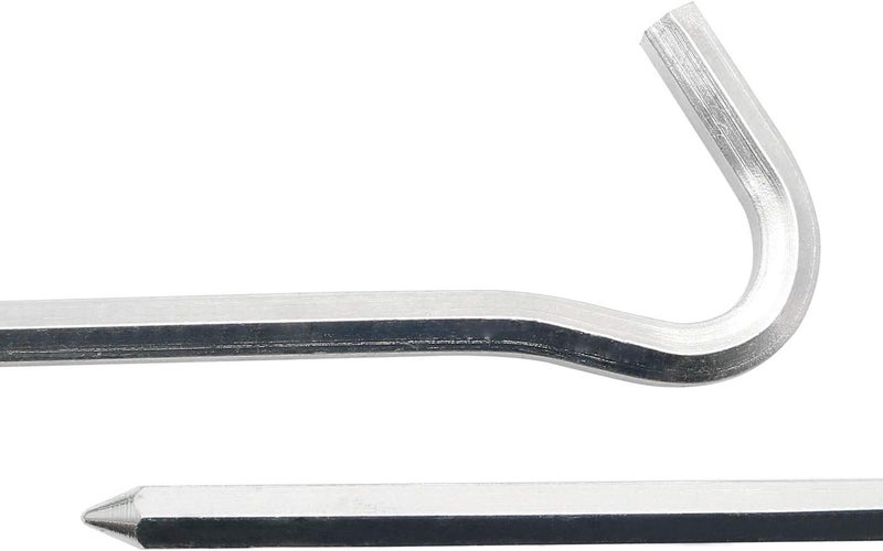 klarako 6pcs Tent Stakes Heavy Duty Garden Stakes Aluminum Alloy Tent Pegs Outdoor Camping Canopy Nail Ground Pin Tent Accessories - Image 5