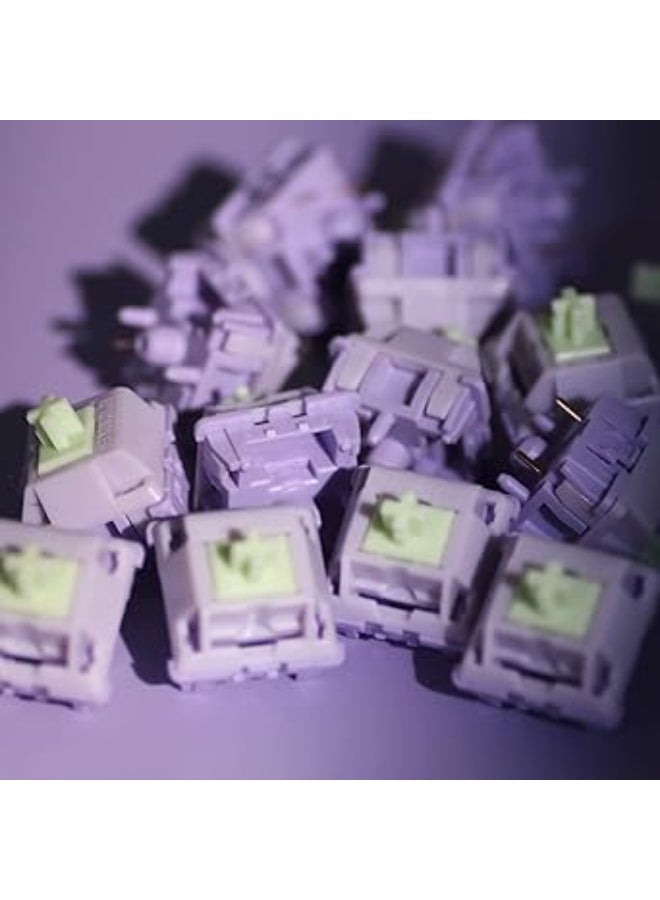 EPOMAKER Wisteria 39gf Linear Mechanical Keyboard Switches Set, 5 Pin Factory Lubed 30 Pieces Switch, with POM PTFE Stem, 20.4mm Spring, Compatible with MX Keycaps for Gaming Keyboard DIY - Image 5