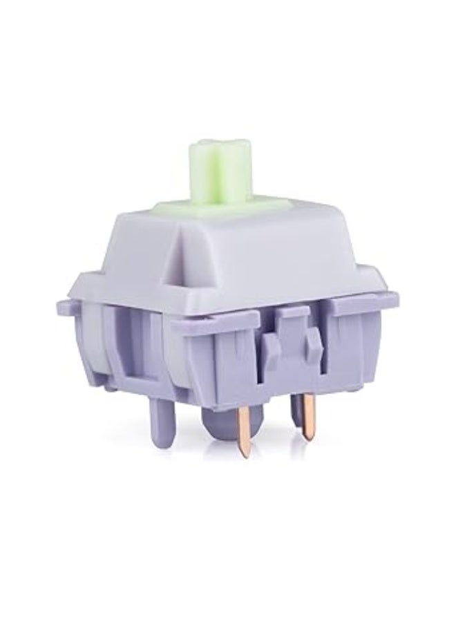 EPOMAKER Wisteria 39gf Linear Mechanical Keyboard Switches Set, 5 Pin Factory Lubed 30 Pieces Switch, with POM PTFE Stem, 20.4mm Spring, Compatible with MX Keycaps for Gaming Keyboard DIY - Image 1