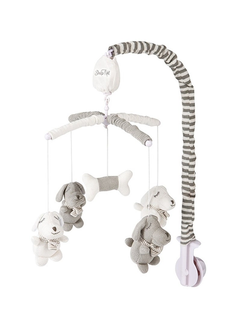 Baby sleeping toy newborn 35-song music box fabric rotating electric with bracket hanging bell baby bed bell - Image 1