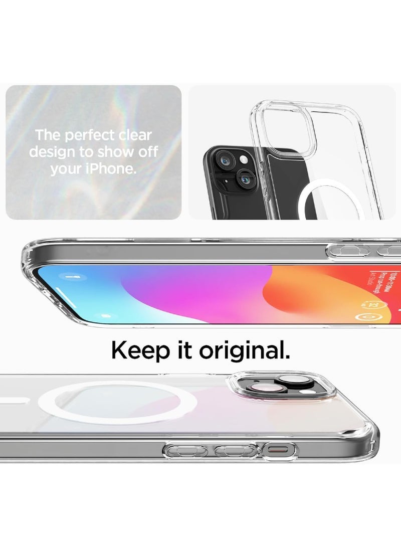 Captaintech iPhone 15 MagSafe Case (6.1") - Ultra-Slim Magnetic Protective Cover Grade Non-Yellowing Clear Case with Strong Magnets & Scratch Resistance - Image 3