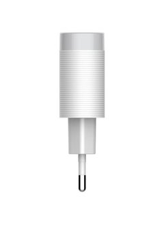 إل دينو LDNIO A303Q شاحن سريع مع كابل من USB إلى Lightning ومنفذ USB 18 واط - أبيض  - Image 3