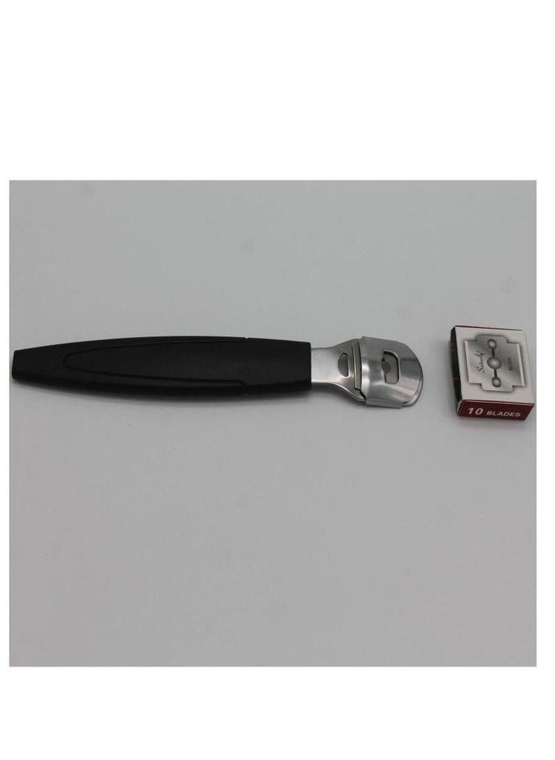 Feeling Foot Care Hard Cuticle Remover With Mousse Carton, Black & Silver Color  - Image 2