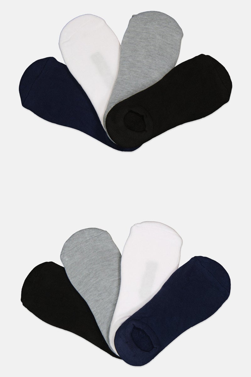 Ben Sherman Men 8 Pairs Brand Logo No Show Cut Socks, Multicolor  - Image 1