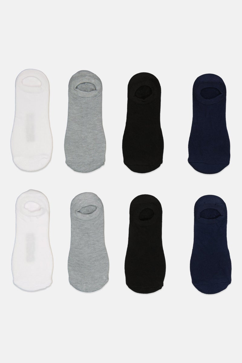 Ben Sherman Men 8 Pairs Brand Logo No Show Cut Socks, Multicolor  - Image 4
