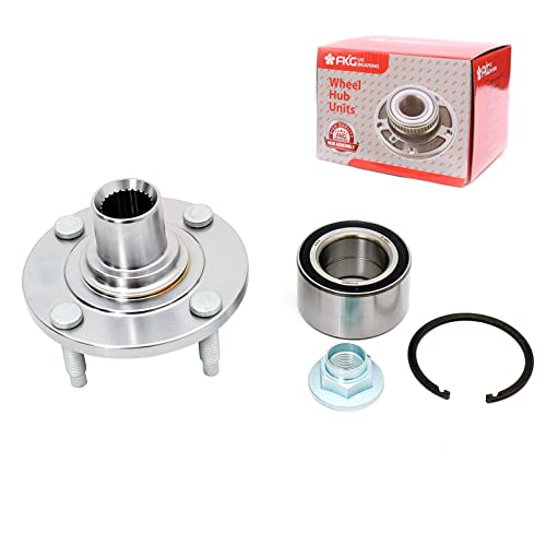 FKG 518503 Front Wheel Bearing Hub Assembly - Fit for 1983-1990 Ford Escort, Tempo, Topaz, & 1983-1988 Ford EXP - Image 1