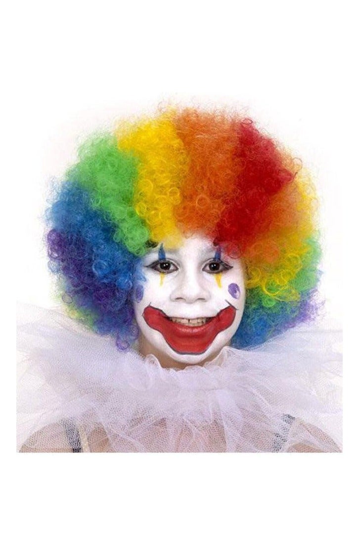 Funny Clown Curly Afro Wigs, Rainbow Costume Wig for Themed Parties and Halloween Colorful Clown Wig ( Multicolor) - Image 5