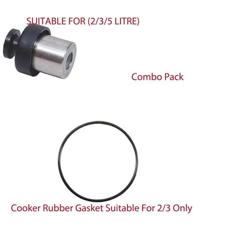 Vooli Cooker Whistle 2 Litre To 3 Litre ISI Certified Rubber Gasket Compatible 2 Litre To 3 Litre - Image 5