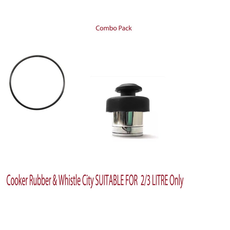 Vooli Cooker Whistle 2 Litre To 3 Litre ISI Certified Rubber Gasket Compatible 2 Litre To 3 Litre - Image 4