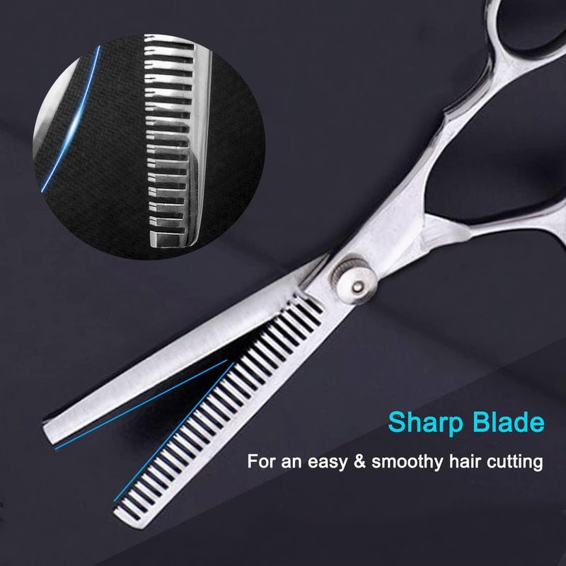 Avenoir Hair Thinning Shears, Hair Cutting Scissors (6.7 Inches) with Fine Adjustable Tension Screw and 1 Piece Wipe Cloth - Image 2