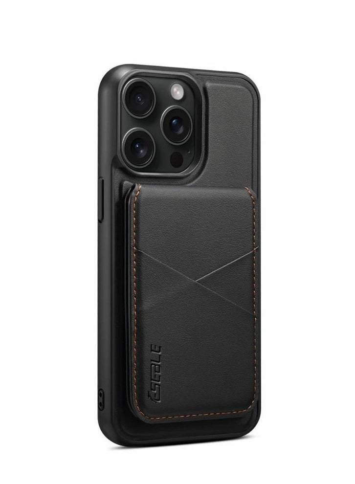 iPhone 16 Pro Max Magsafe Magnetic Card Slot Protective Case with Stand for Convenience.  - Image 1