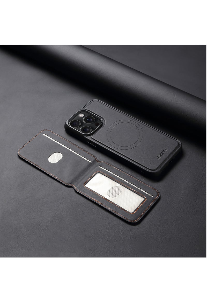iPhone 16 Pro Max Magsafe Magnetic Card Slot Protective Case with Stand for Convenience.  - Image 4