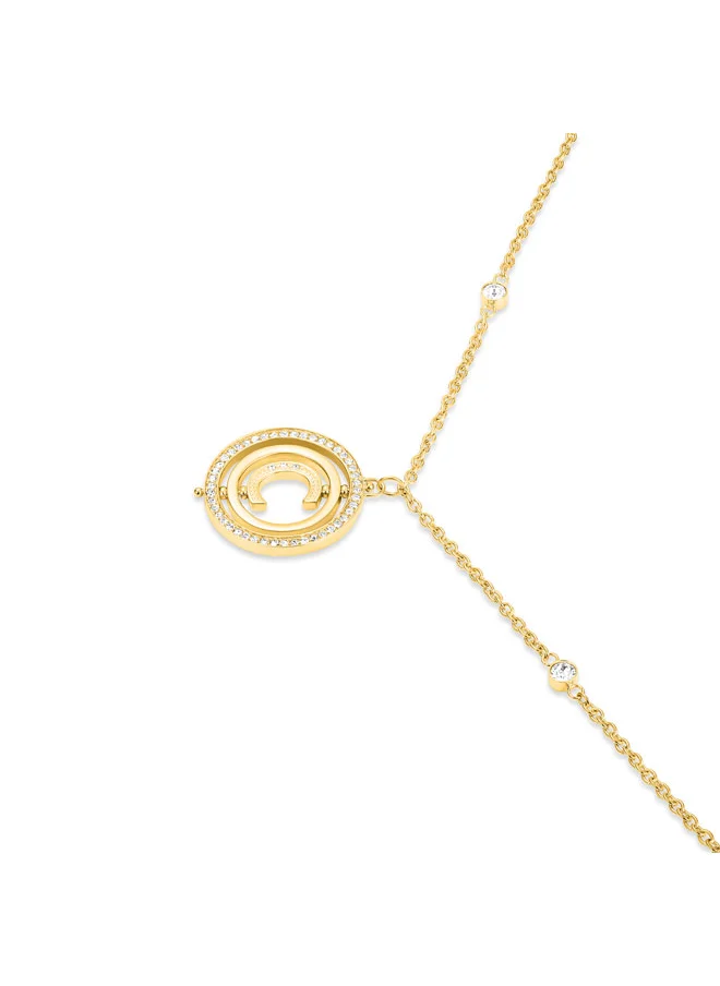 CERRUTI 1881 Supreme Necklace Gold-Plated Chain Crystal-Embellished Signature C Logo Jewelry for Women