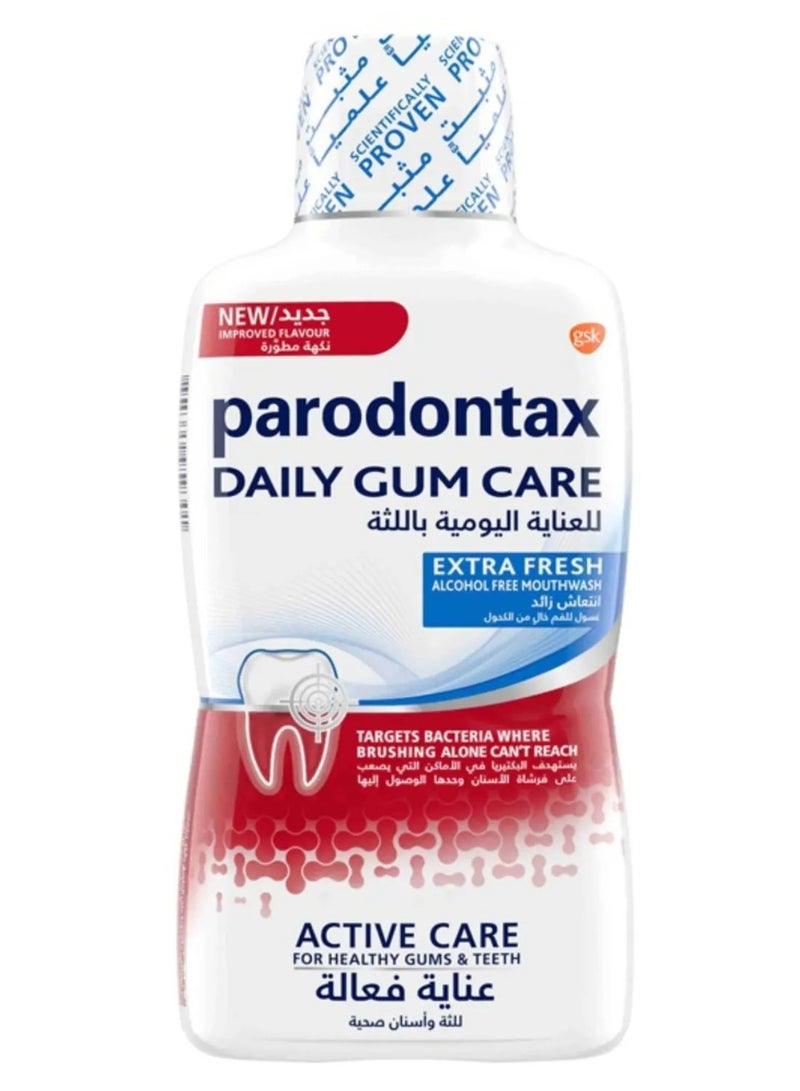بارودانتيكس غسول الفم بارودونتكس للعناية اليومية باللثة بالنعناع المنعش 500 مل