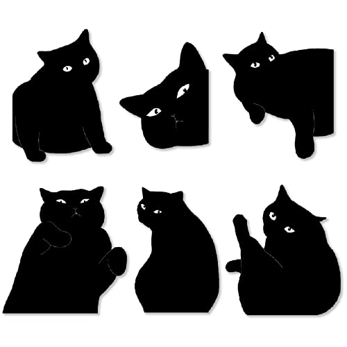 yasest Magnetic Bookmarks - 6 Pieces Assorted Cute Book Markers Clip Set for Teachers Students Book Lovers Reading, for School Office Home Supplies, Kawaii Cat Magnet Page Markers - Image 1