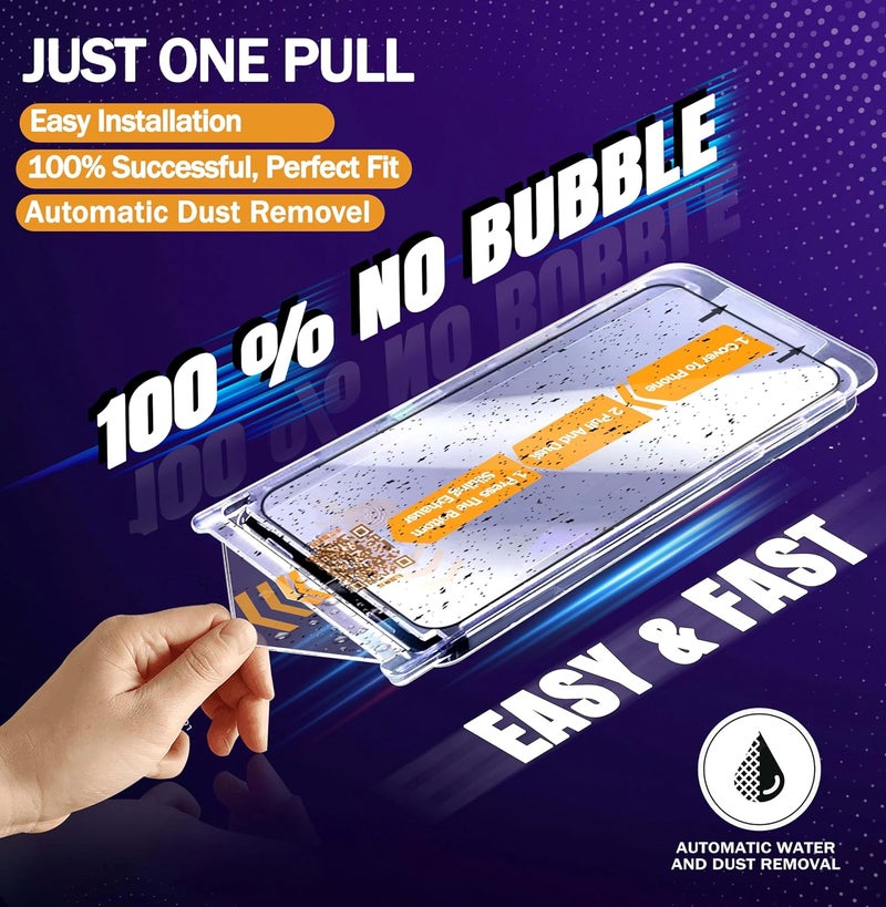 RKINC Light precision processed material Screen Protector [2-Pack] for iPhone 11 Pro/XS/X [Automatic Installation] Tempered Glass HD [10X Military Grade Protection] Scratch-Resistant, Shatter-Proof Connectable modular - Image 3