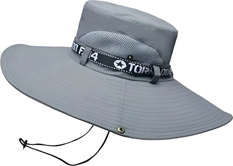 Tezzgelsin Unisex Summer Wide Brim Foldable Safari Outdoor Beach Hat